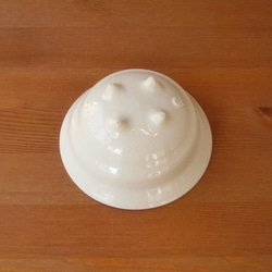 足つき鉢（白・透明） 3枚目の画像