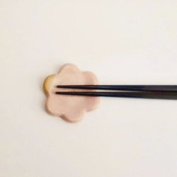 花型の箸置き２個セット（桜色） 1枚目の画像