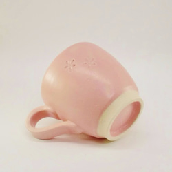小花のマグカップ（桜色） 4枚目の画像