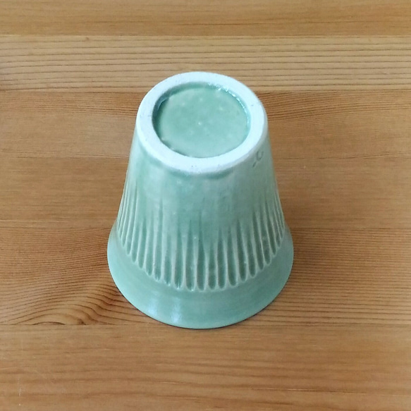 しのぎのフリーカップ（グリーン） 3枚目の画像