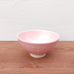 いっちんのご飯茶碗（桜色） 2枚目の画像