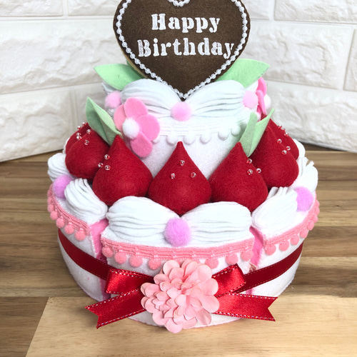 ❤ 名前プレート ❤ アニバーサリー フェルトケーキ追加小物