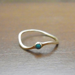 ring K10YG turquoise 1枚目の画像