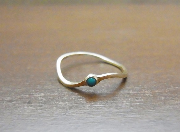 ring K10YG turquoise 1枚目の画像