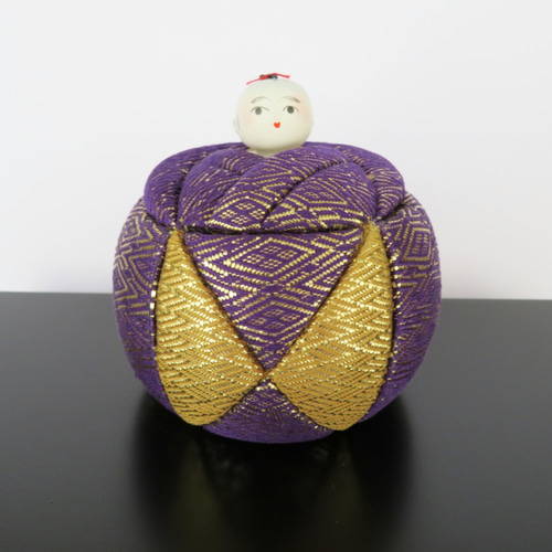 佐賀錦・木目込み雛人形(紫・朱) ひな人形・雛飾り 芳瞳(ほうどう