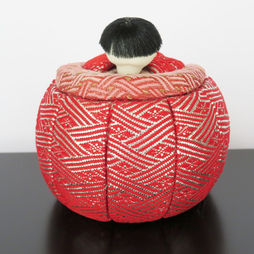 佐賀錦・木目込み雛人形(紫・朱) ひな人形・雛飾り 芳瞳(ほうどう