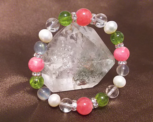 送料無料】インカローズ＆ペリドット☆女性の人生を享受する