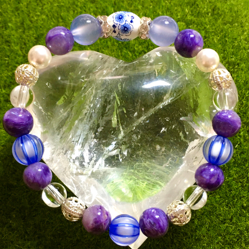 ⭐【高級】天然 チャロアイト バングル 100g