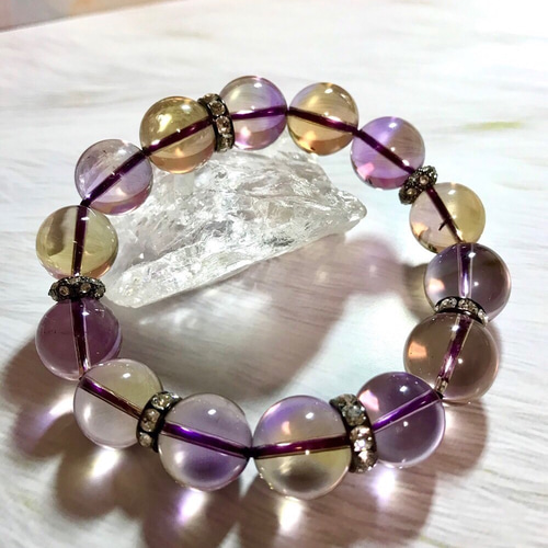 神秘的なバイカラー☆極上アメトリンブレス