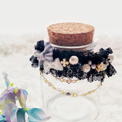 *＊Sweet bouquet bangle＊*スイートブーケバングル(black) 5枚目の画像