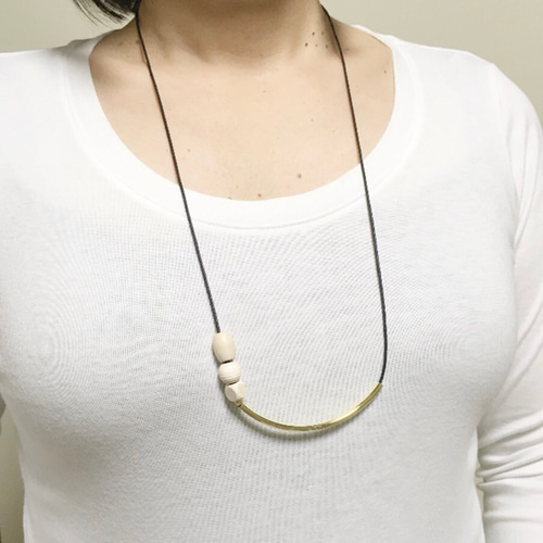 [Clare V.]ビーズコードネックレス composite｜BEADS GRASS CORD&NECKLACE ビーズグラスコード