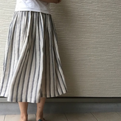 遊びシックBy A＊リネン100%  ナチュラルカラー スカート By Aki 3枚目の画像