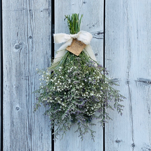 期間限定価格⭐︎ナチュラルスワッグ（40㎝ブルファン＆かすみ草  