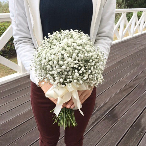 かすみ草 クラッチブーケ ブートニア ヘッドパーツ セット