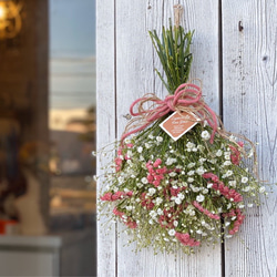 ＊ Natural＊くすみピンクのスワッグ＊ドライフラワースワッグ スワッグキット Natural ピンク （M） 【ドライフラワー ブーケ