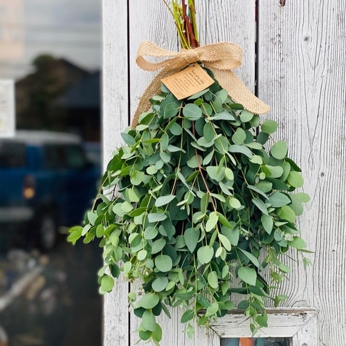 creema限定特別価格⭐︎シンプルユーカリスワッグ☆ （長さ40㎝〜45cm