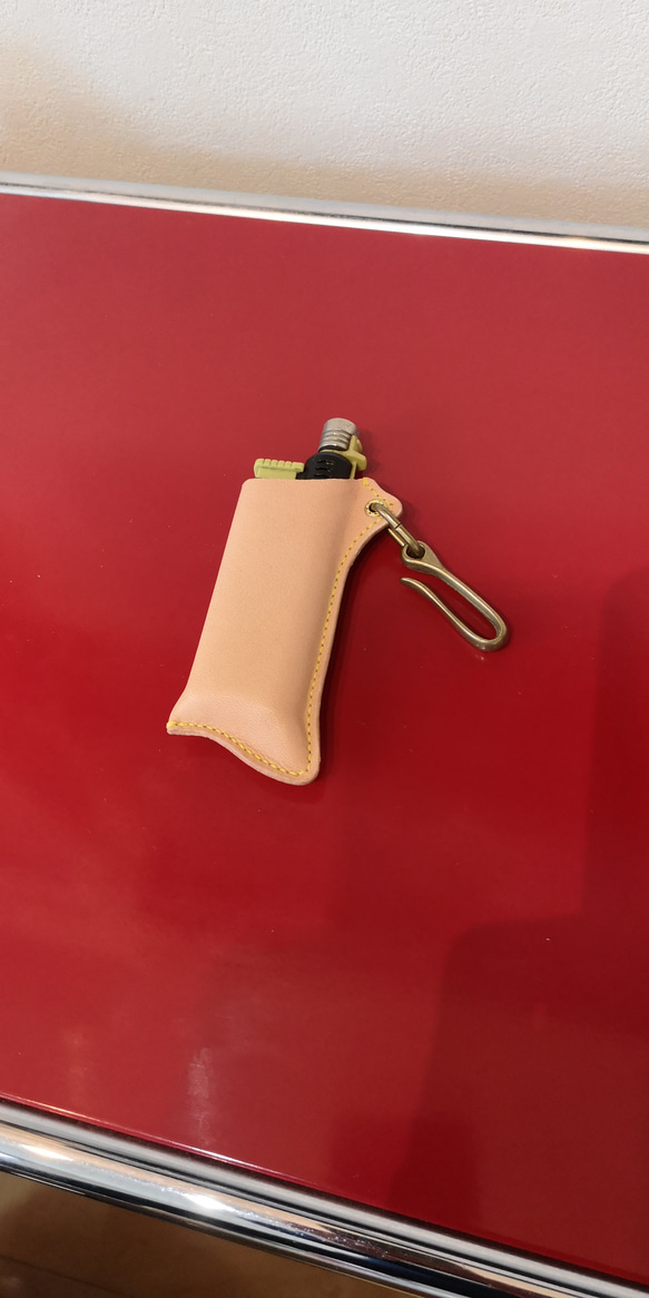 SOTO スライドガストーチ ガスマッチ本革カバー&ブラス製釣り鐘フックセット 3枚目の画像