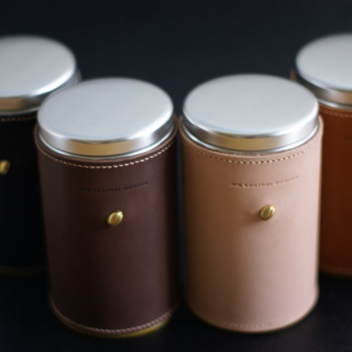 【値下げ】 レザーコーヒーキャニスター 保存容器・キャニスター Leather MS バーベキュー・調理用品