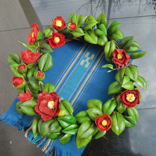 椿リース リース happyhanon 通販 1818517｜Creema(クリーマ)