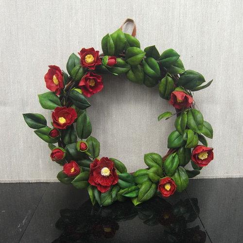 椿リース リース happyhanon 通販 1818517｜Creema(クリーマ)