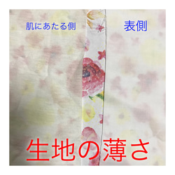 （夏向け）小さめ用の不織布用マスクカバー(A柄） 5枚目の画像