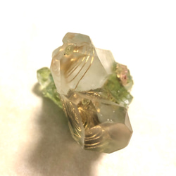 水晶ポイントクラスター型オルゴナイト☆(シードオブライフ・ライトグリーン) 3枚目の画像