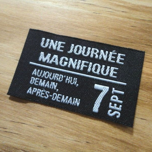 男前BLACKタグ 30mm×50mm 7SEPT 6枚セット ワッペン・アップリケ