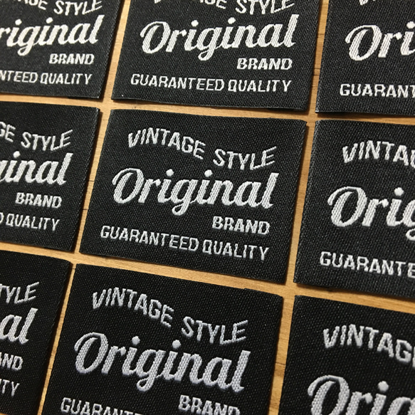 布タグ Original brand 黒 6枚セット 1枚目の画像