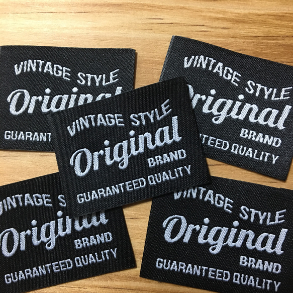 布タグ Original brand 黒 6枚セット 2枚目の画像