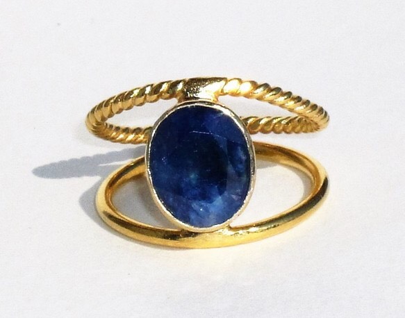 ブルーサファイア　ツーバンドリング