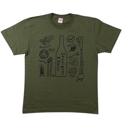 sauvignon blanc Tシャツ（シティグリーン）Sサイズ 1枚目の画像