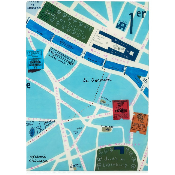 クリアファイル "Plan de Paris" 2枚目の画像