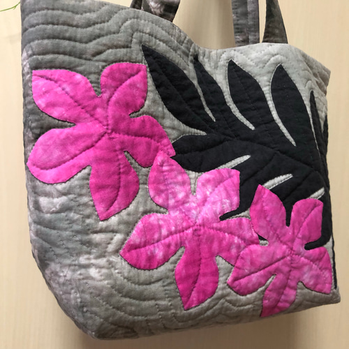 259.ハワイアンキルト・バッグ・ホヌ＆プルメリア＆ラウアエ 259.ハワイアンキルト・バッグ・ホヌ＆プルメリア＆ラウアエ