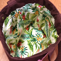 ハワイの島花のバッグ＊ハワイアンキルト 6枚目の画像