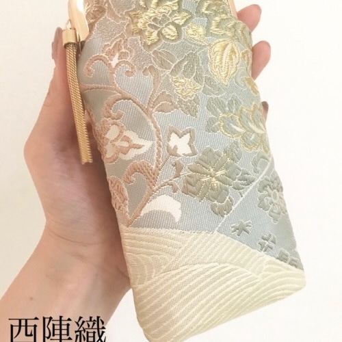 送料無料】京都西陣織 がま口 眼鏡ケース ペンケース がま口 和小物