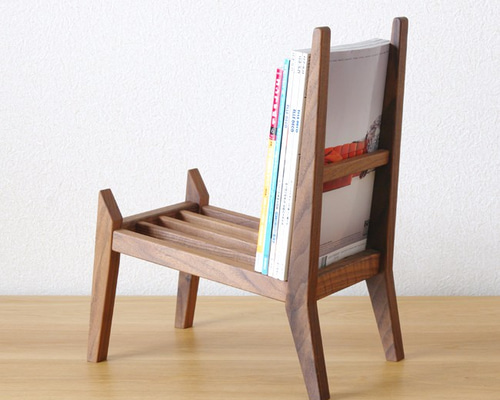 [美品]木製　無垢材　ハンドメイド　マガジンラック 0_1750a3bd57af8cc8e524c9ad5845
