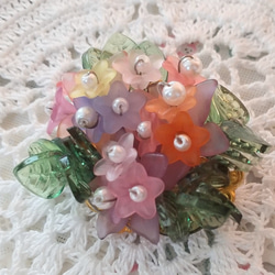 　紫陽花のブローチ 4枚目の画像