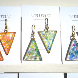 KIRAKIRA triangle pierce,earring 5枚目の画像