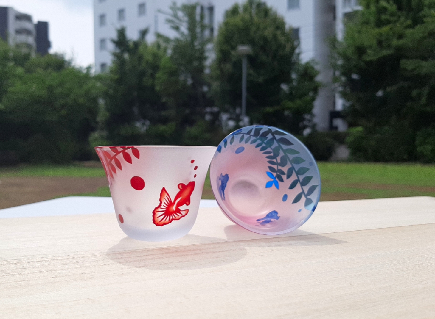 金魚遊び ぐい呑みペアセット おちょこ ギフト 母の日 父の日