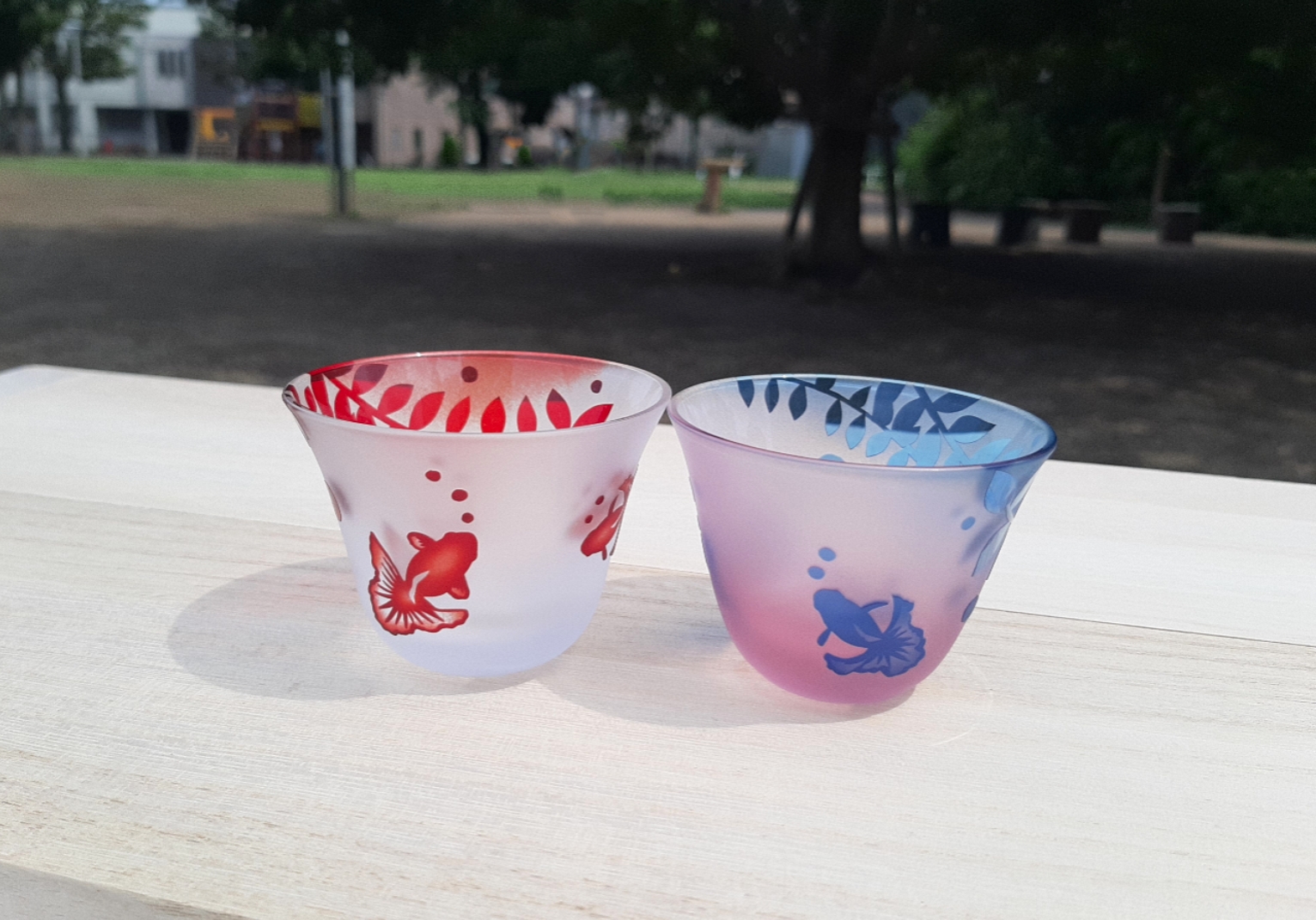 金魚遊び ぐい呑みペアセット おちょこ ギフト 母の日 父の日