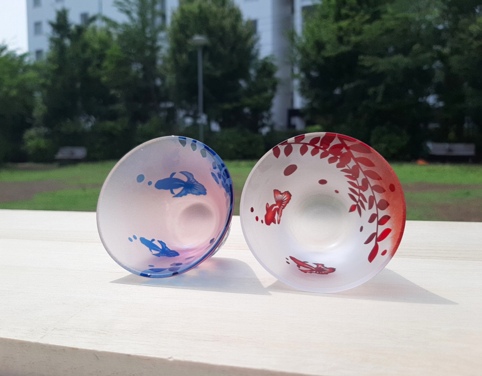 金魚遊び ぐい呑みペアセット おちょこ ギフト 母の日 父の日