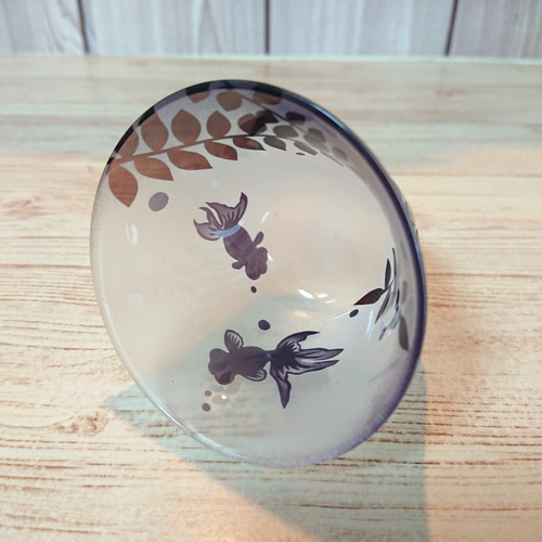 金魚遊- 出目金シリーズ 数量限定 ぐい呑み グラス サンドブラスト