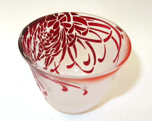 昨日) サンドブラストさくら桜模様　徳利とっくり 3_544acea37b94182f2d1de223417a