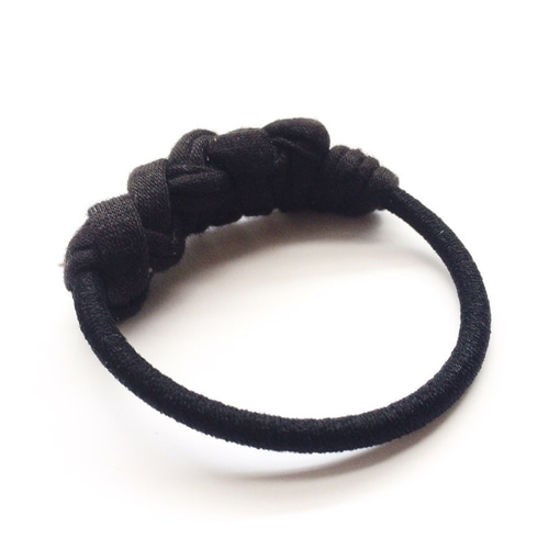 T-shirt yarn ヘアゴム（ブラック） ヘアゴム ちっちぇるじゅ