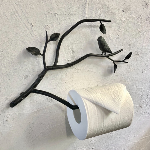 k様オーダー品 小鳥のトイレットペーパーホルダー バス・トイレ