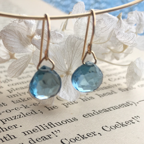 14Kgf美しい天然石ピアス 春の新色リップ(^^)