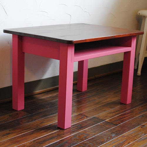 ローズピンクとチークカラー♪座卓ローテーブル☆テレビ台にも