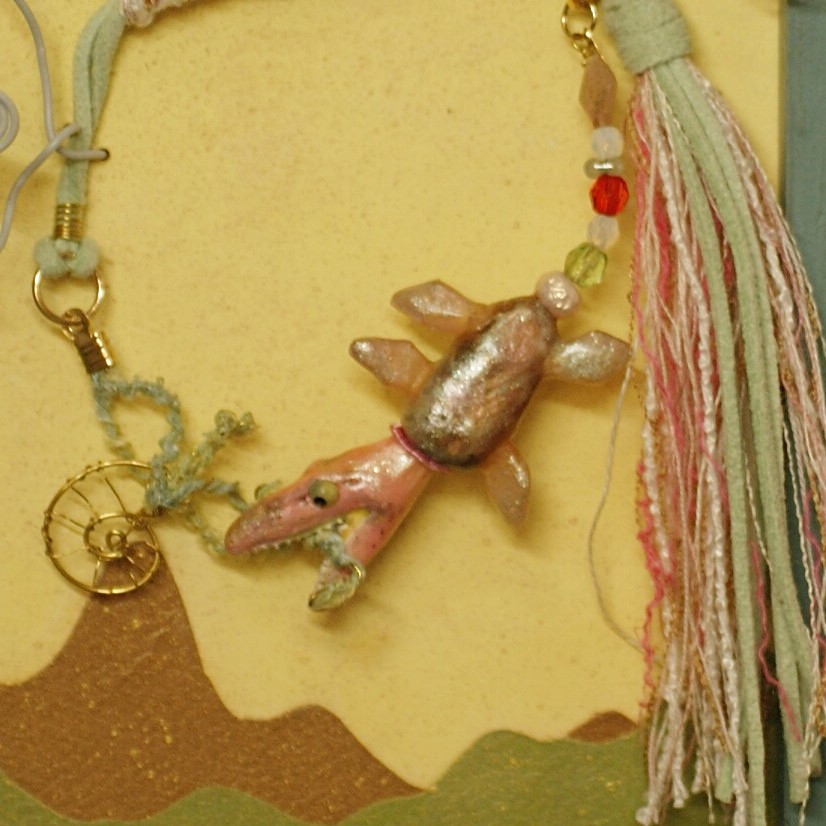 最強王者！モササウルス　アートブレスレットorチャーム　　　（額 入り）  no.4