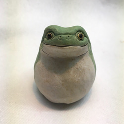 カエル一輪挿し(イエアメガエル) 一輪挿し・花瓶・花器 きたむら工房