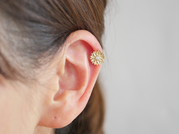 耳環式單耳夾 *瑪格麗特耳夾* 第1張的照片